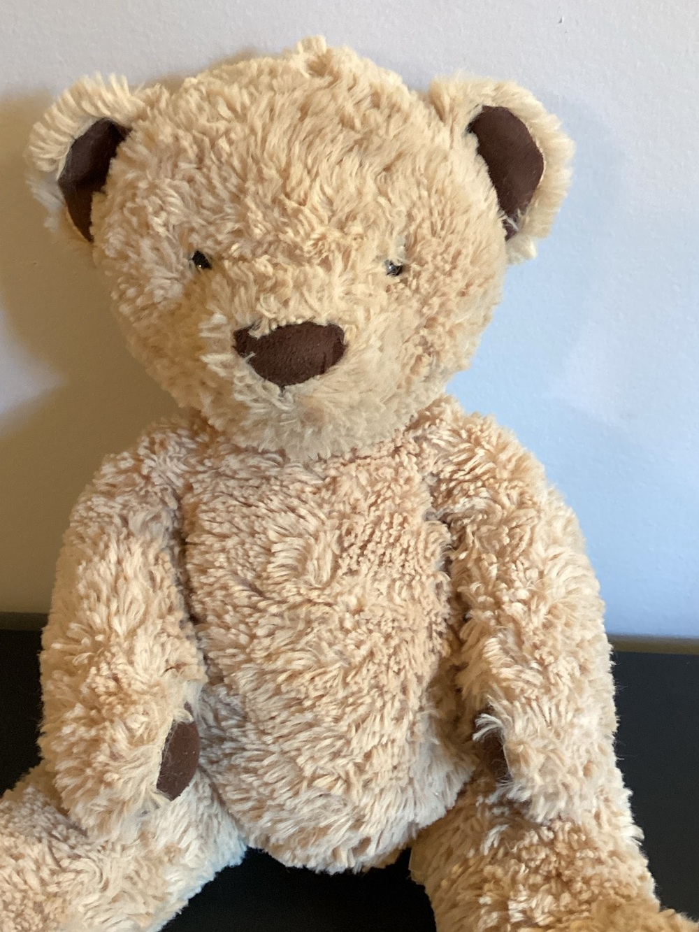 Jellycat Edward Cream Teddy Bear with Brown Accents 14 Inches Super Soft ! - Picture 2 of 6